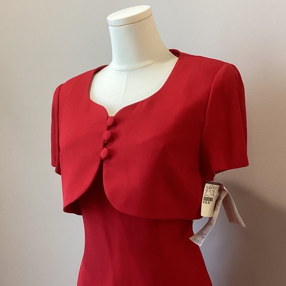 **NWT** Donna Rico Evening Dress with removable Bolero Jacket - Size 8P - Picture 7 of 11